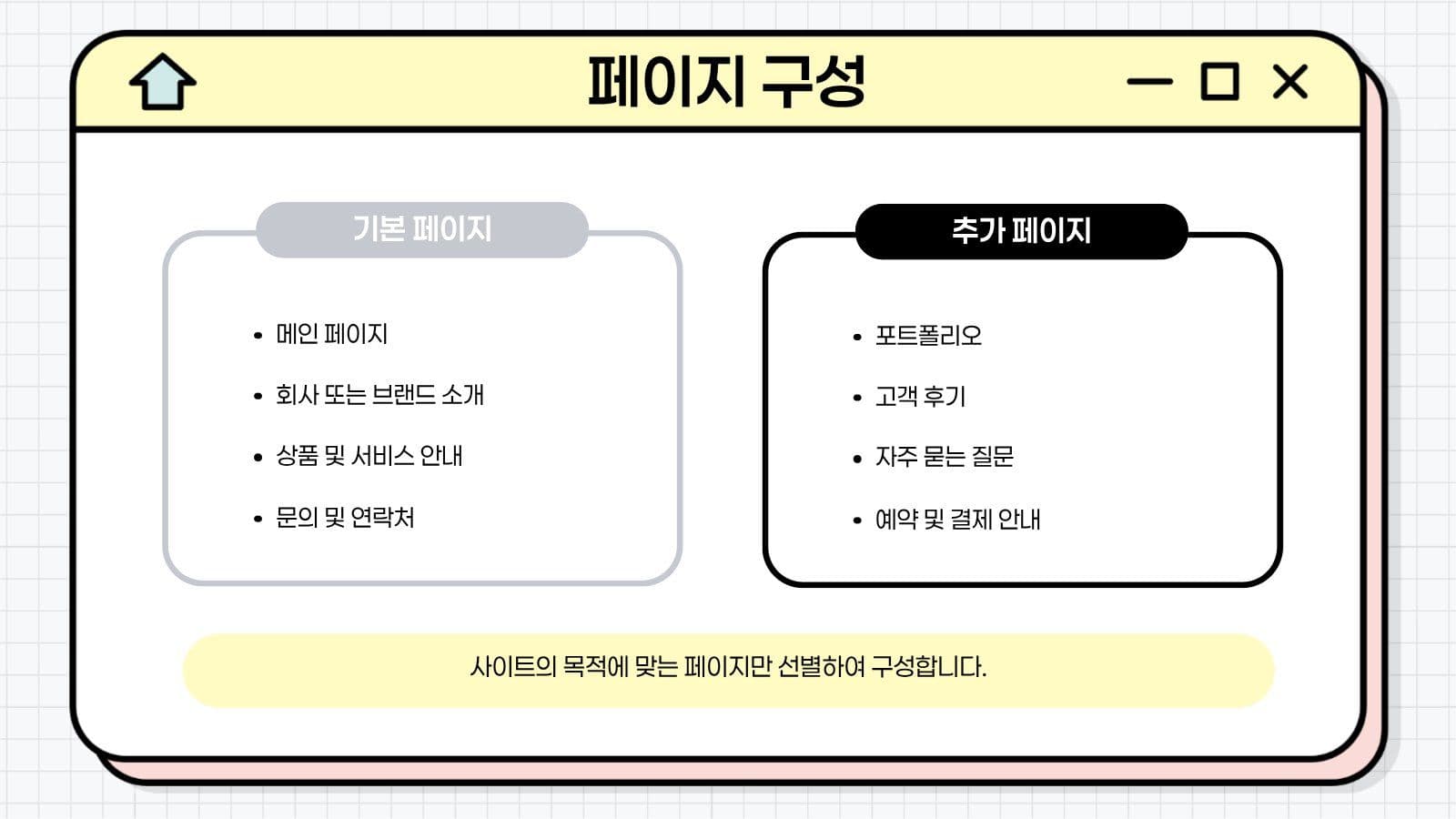 파스텔  깔끔  웹사이트 제작 가이드