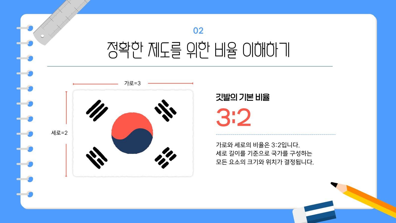 태극기 그리는 방법 안내 교육 피피티