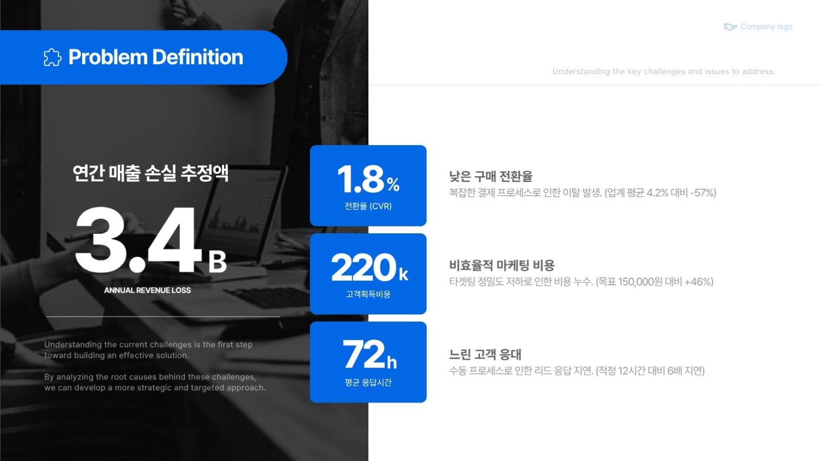 파란 비즈니스 제안서 프레젠테이션