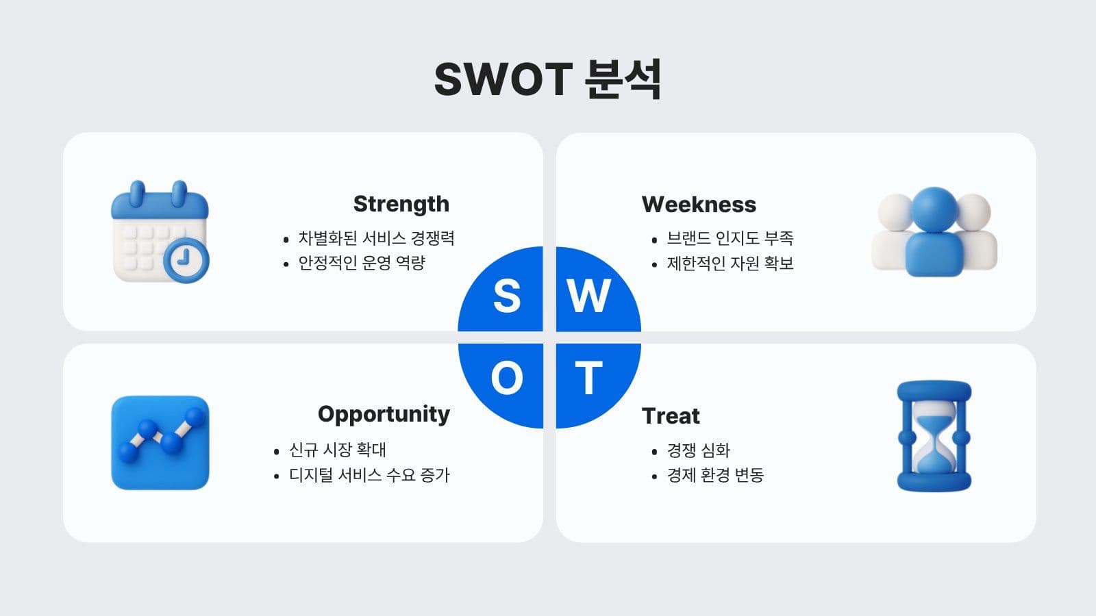 파랑 심플 비즈니스 제안서