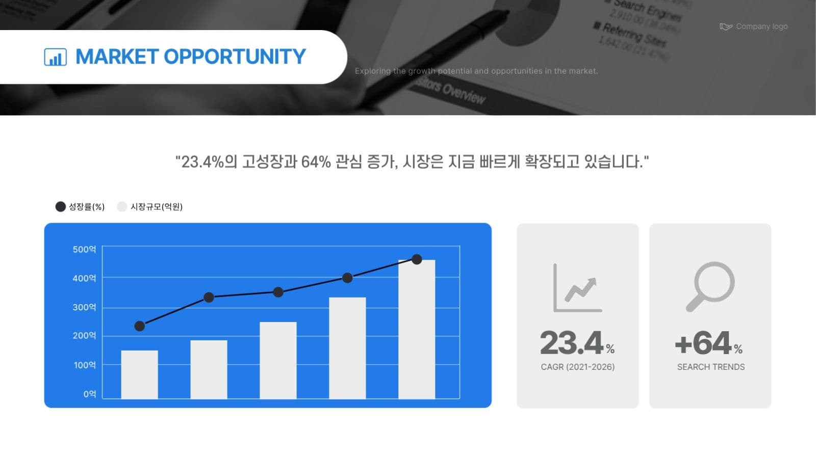 파란 비즈니스 제안서 프레젠테이션