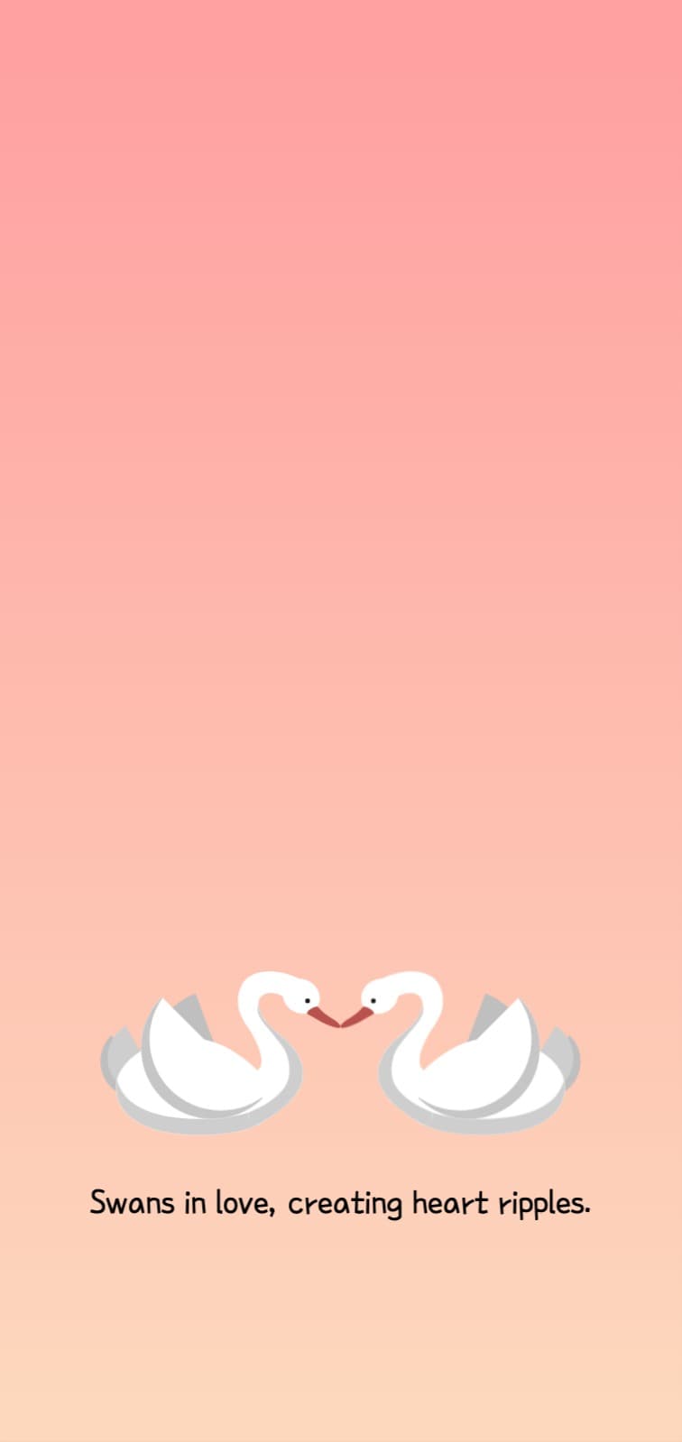Swans in love
