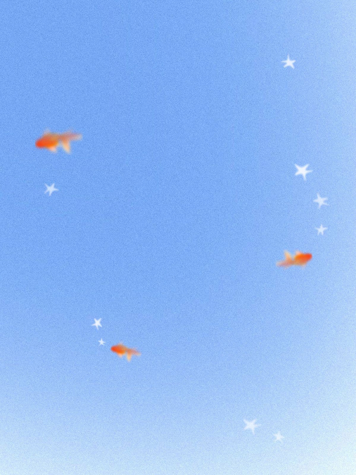 몽환적인 별과 금붕어 배경화면 