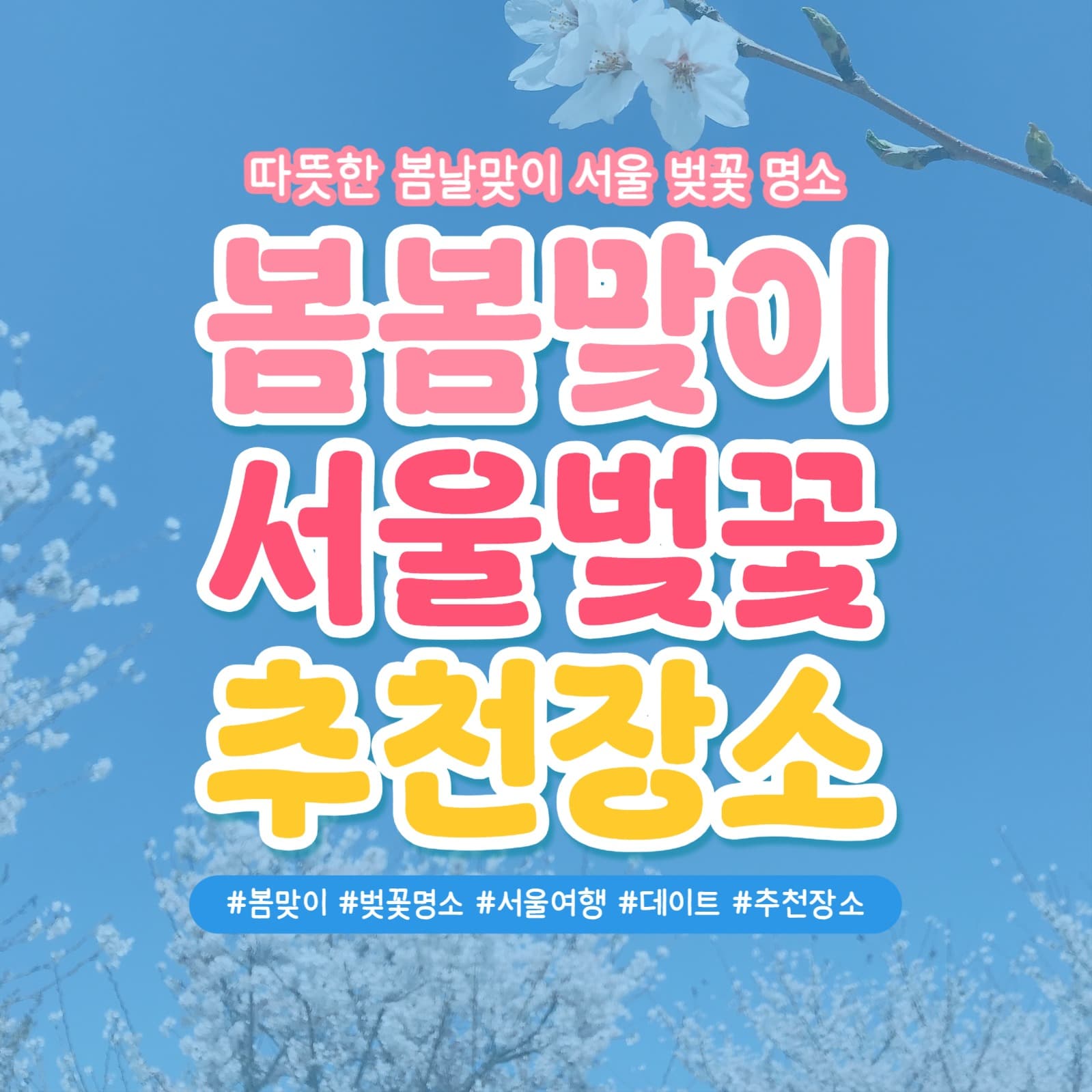 봄맞이 벚꽃 명소 추천 카드뉴스