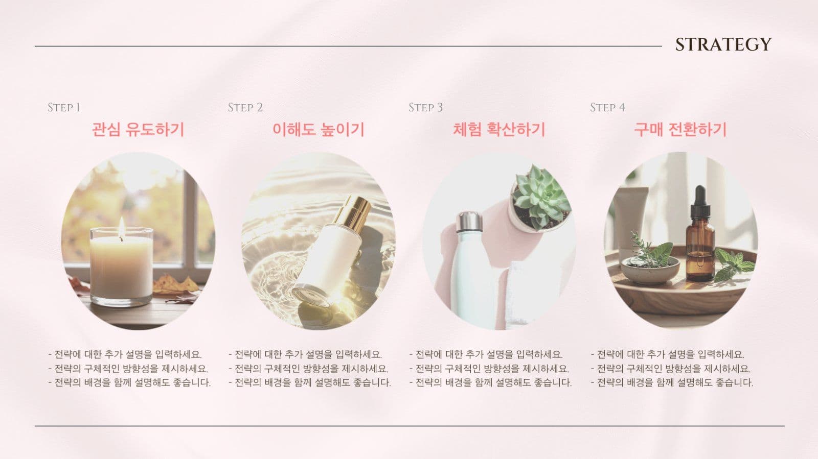 뷰티 브랜드 마케팅 프로모션 템플릿
