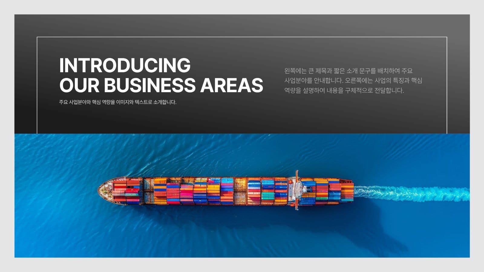 모노톤의 기업소개 사업제안서 PPT Presentation Templates