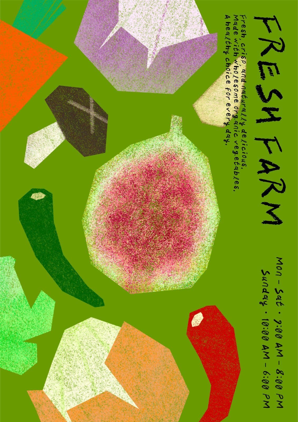 FRESH FARM 채소 앱 홍보 템플릿