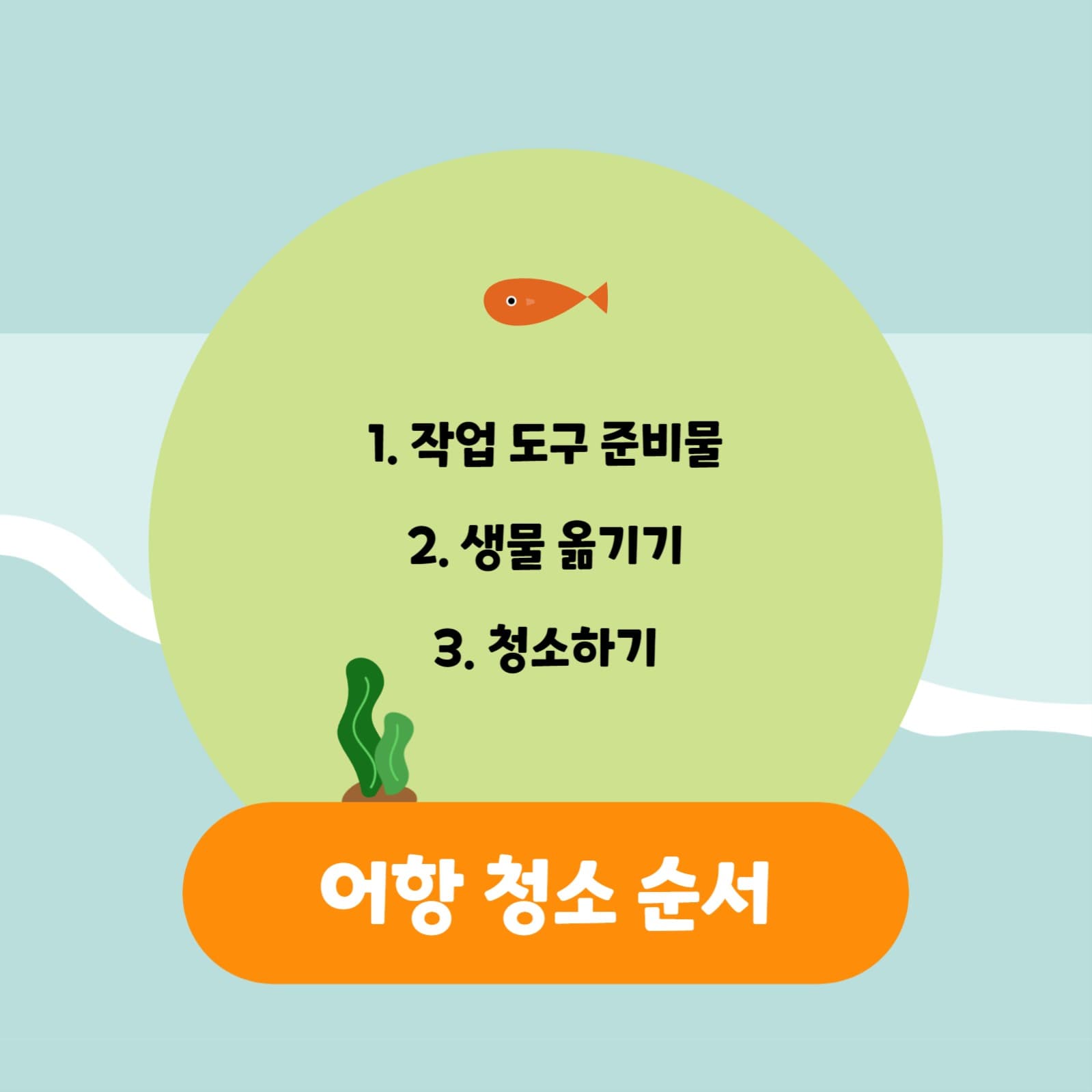 어항 관리하기 카드뉴스
