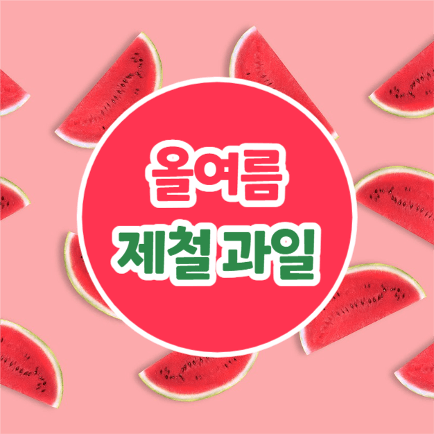 올여름 제철과일 (카드뉴스)