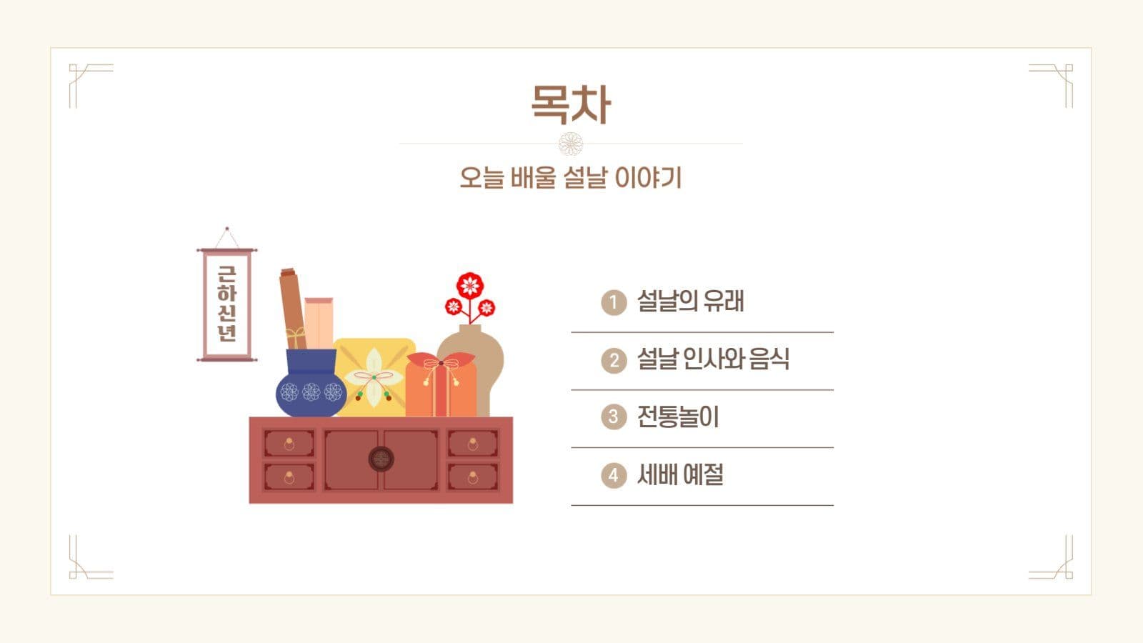 즐거운 설날 이야기