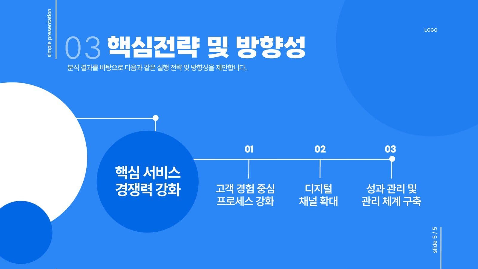 감각적이고 심플한 프레젠테이션
