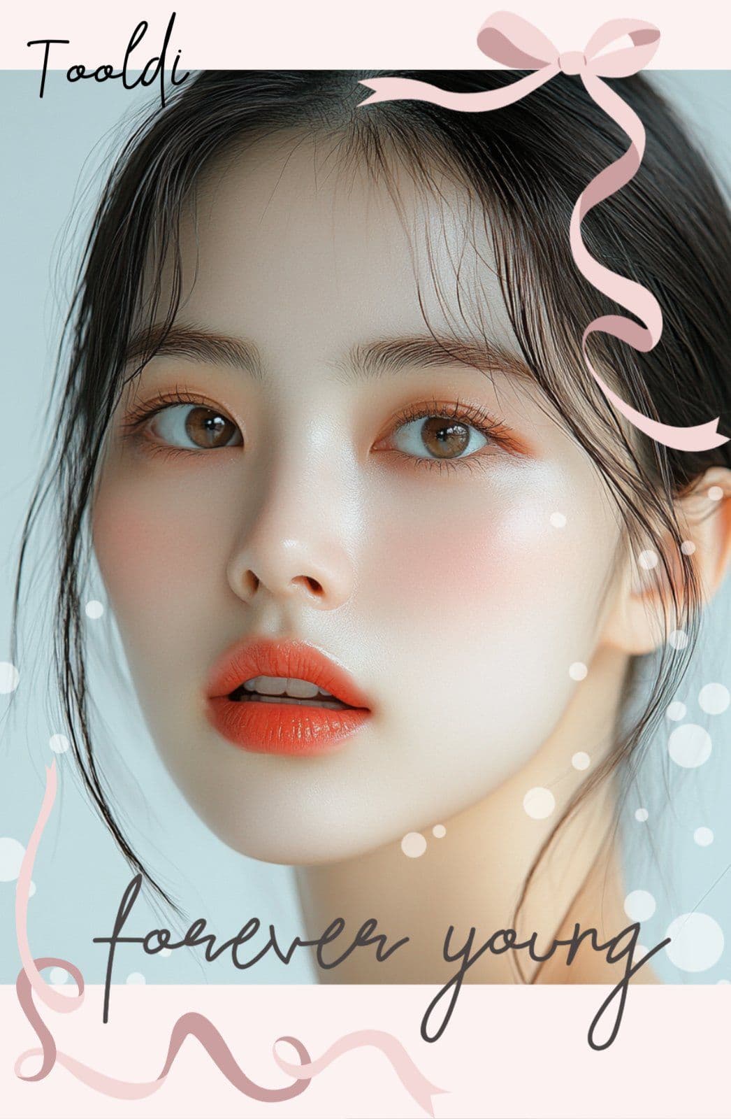 리본 파스텔톤 포토카드