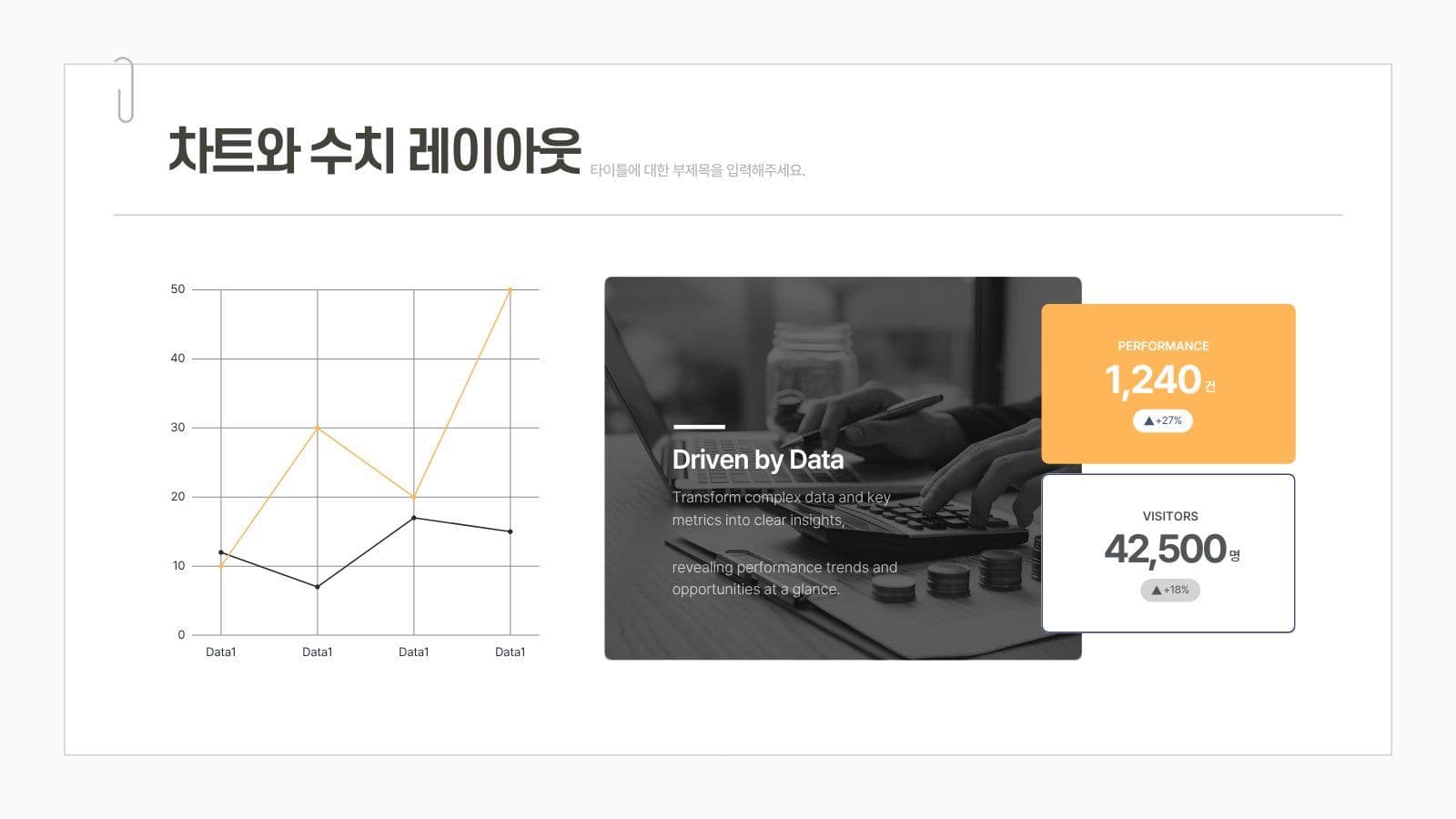 화이트 오렌지 심플 실무 비즈니스 