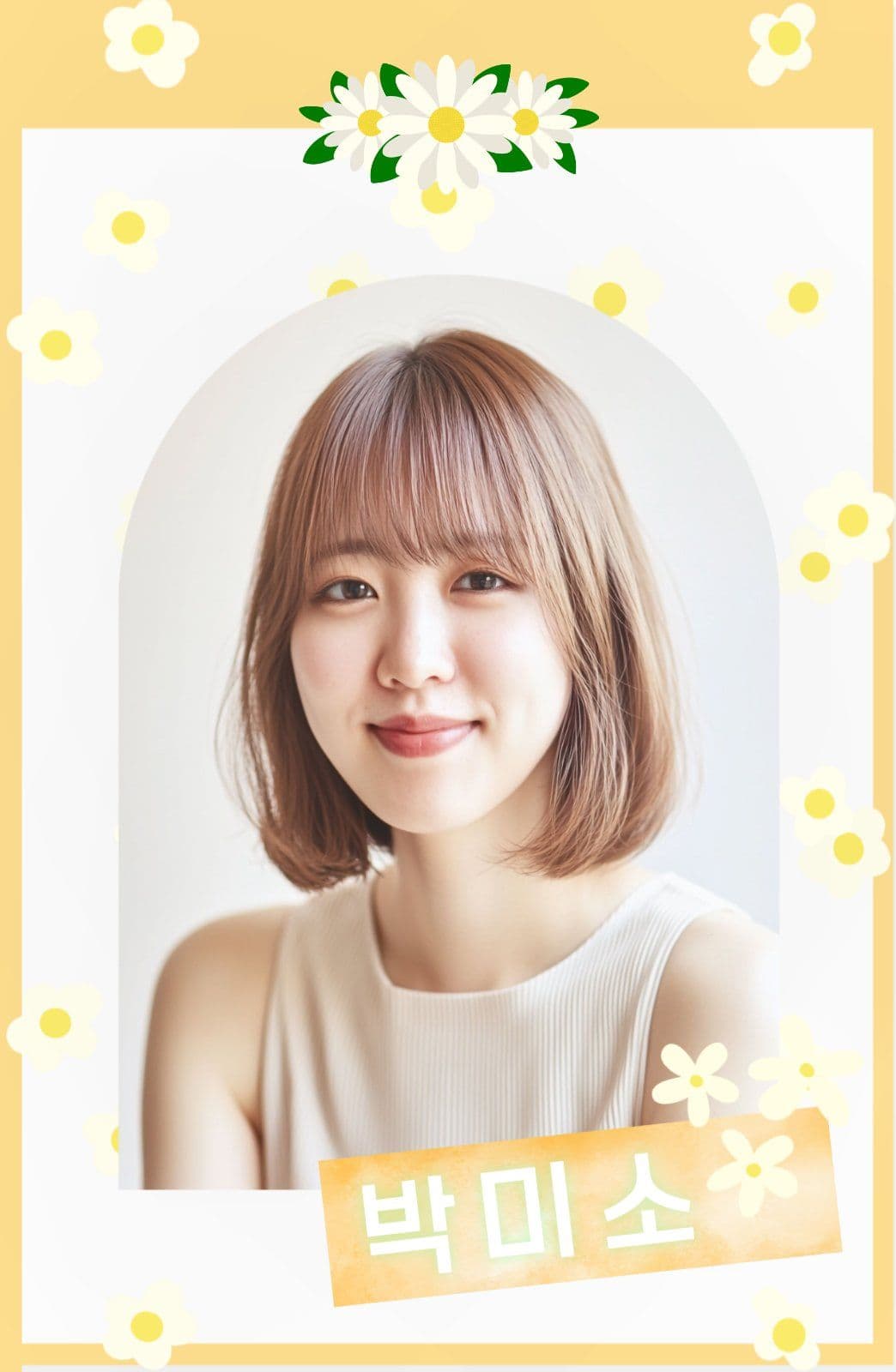 들꽃 오렌지 컨셉 포토카드