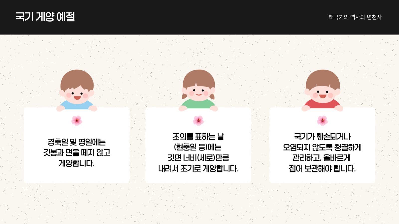 태극기의 역사와 변천사