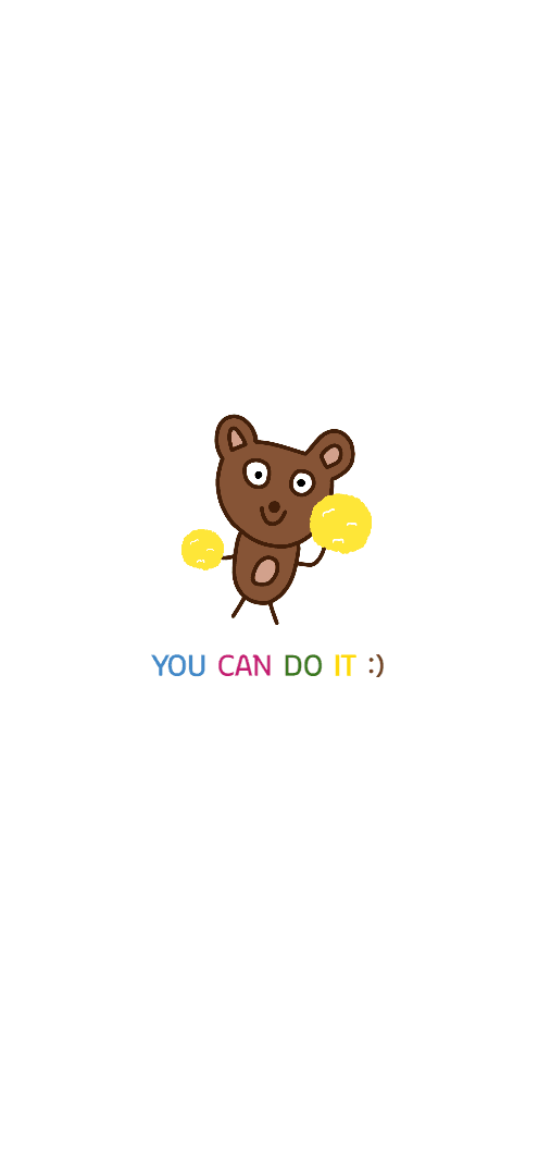 You can do it!