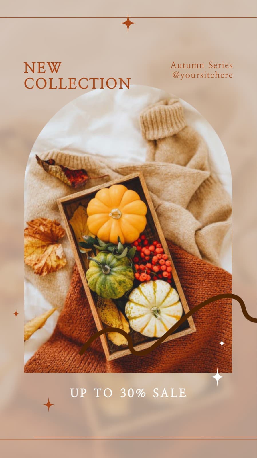 가을 콜렉션 할인 인스타그램 스토리