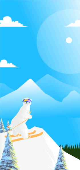 스키타는 곰