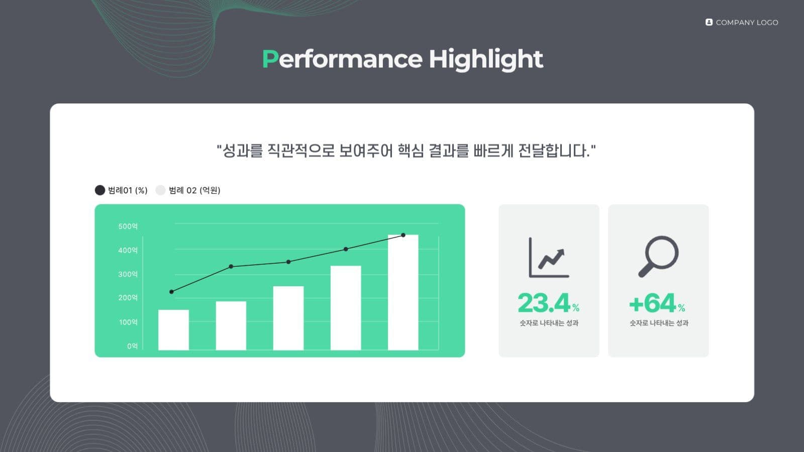 블랙 비즈니스 보고서 제안서 PPT