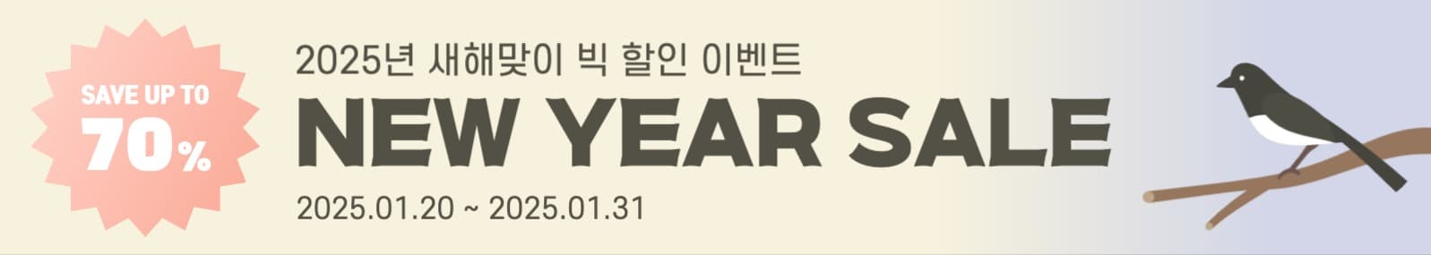 새해맞이 할인 이벤트 배너