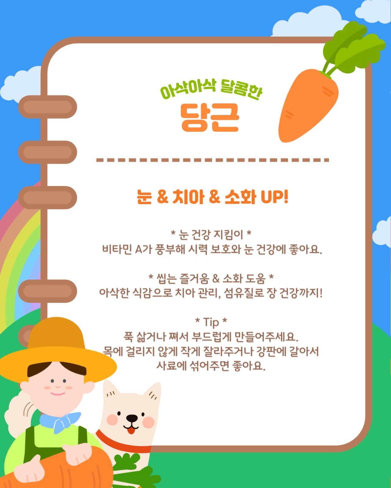 강아지에게 좋은 채소