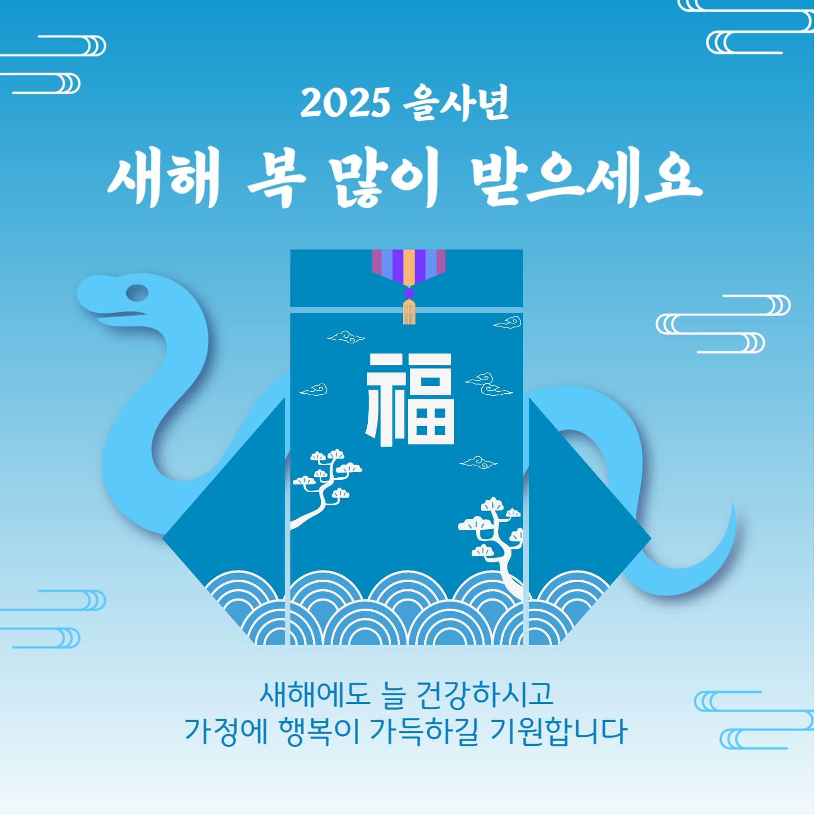 푸른뱀복주머니