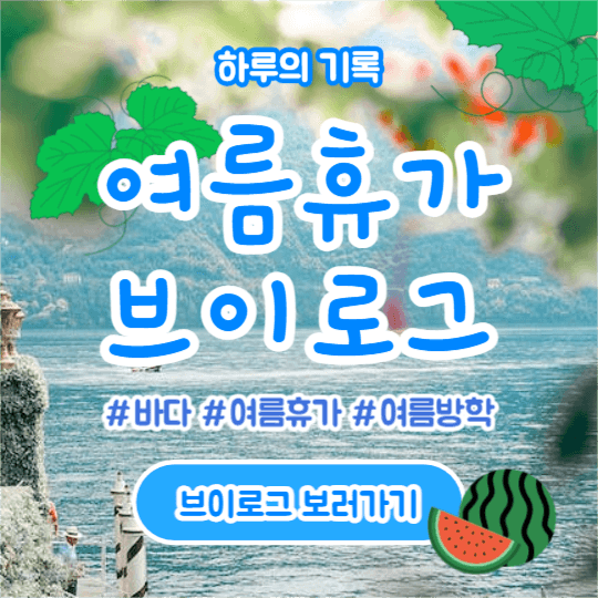 여름휴가 브이로그 (페이스북)