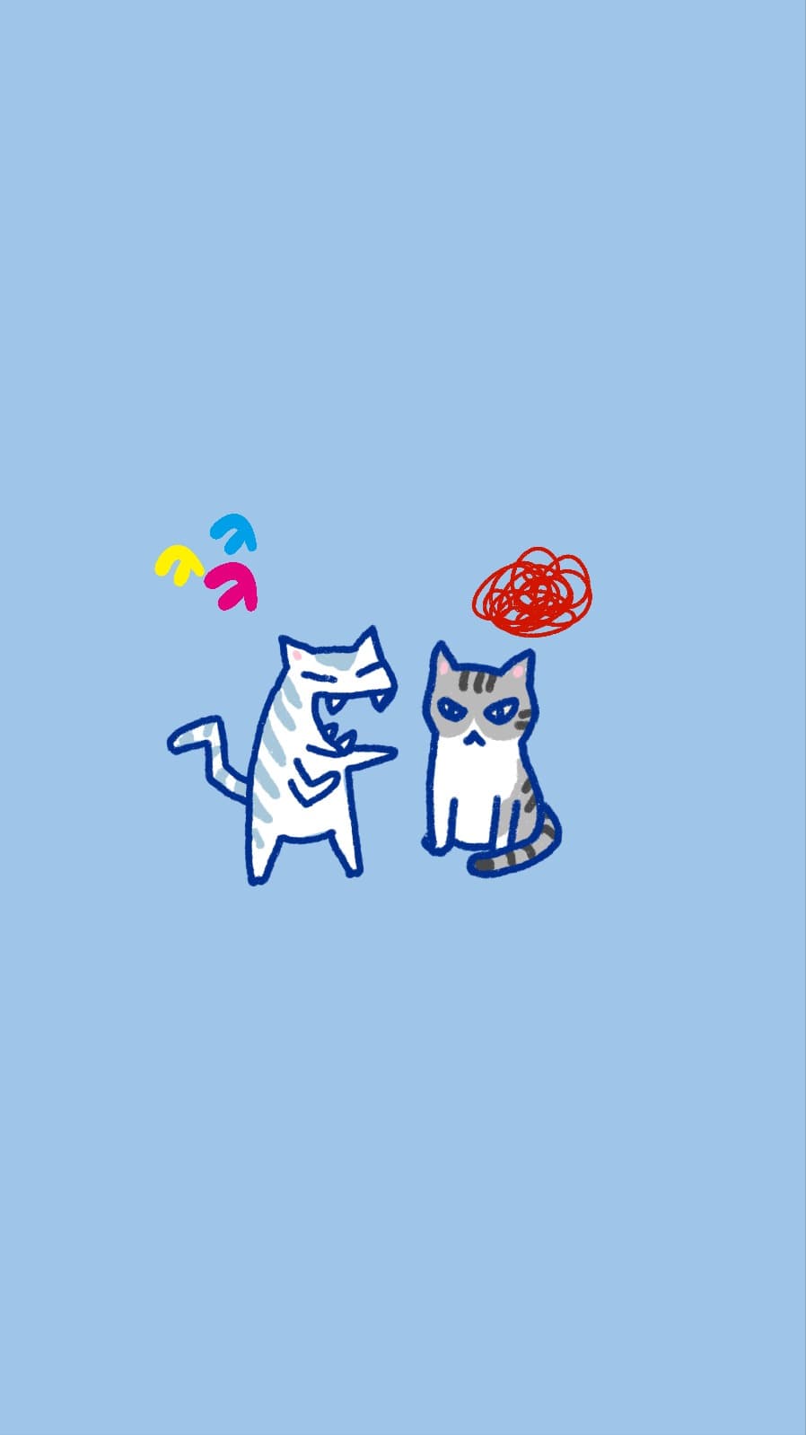 놀림받는 냥이