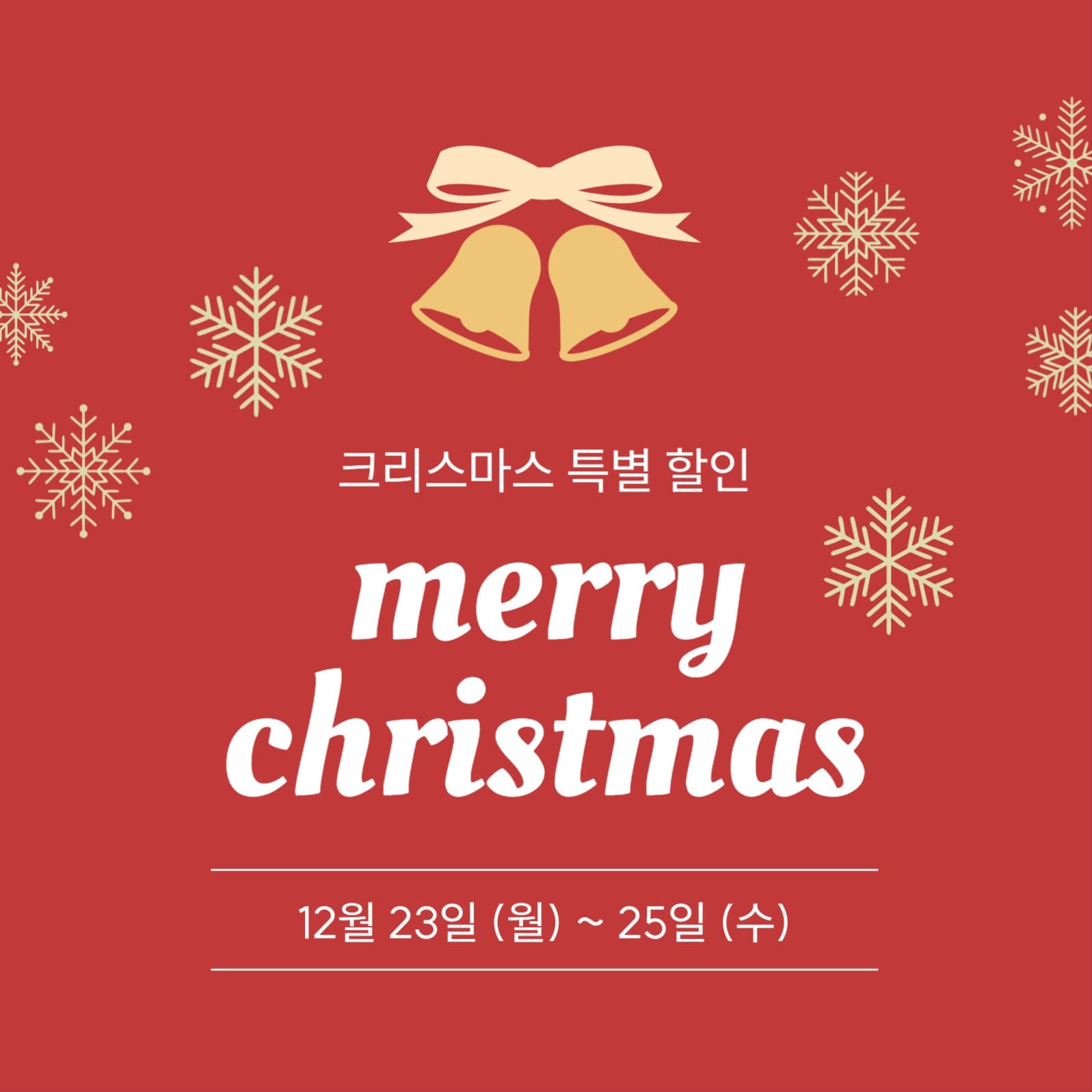 크리스마스 특별 할인
