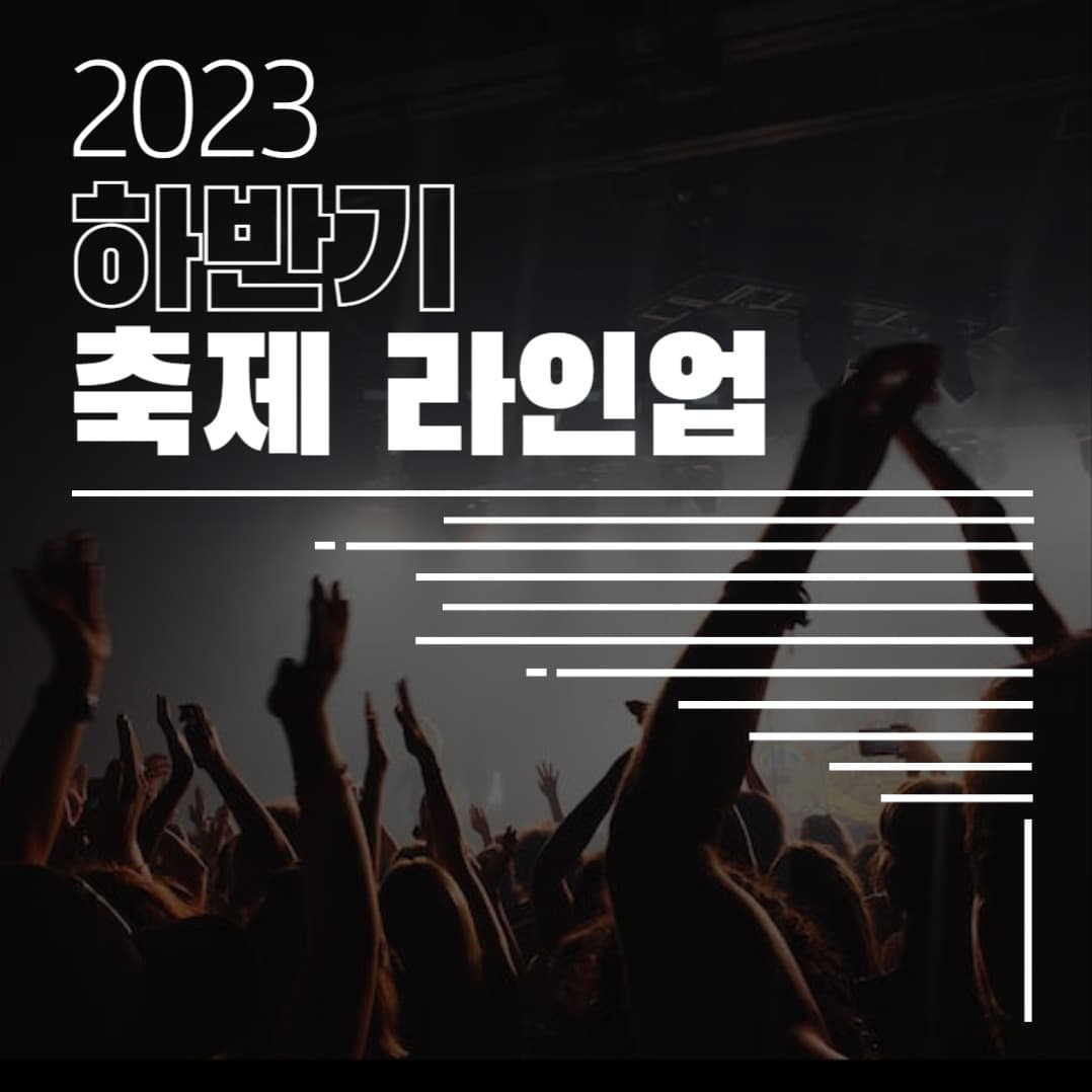 하반기 축제 라인업 피드