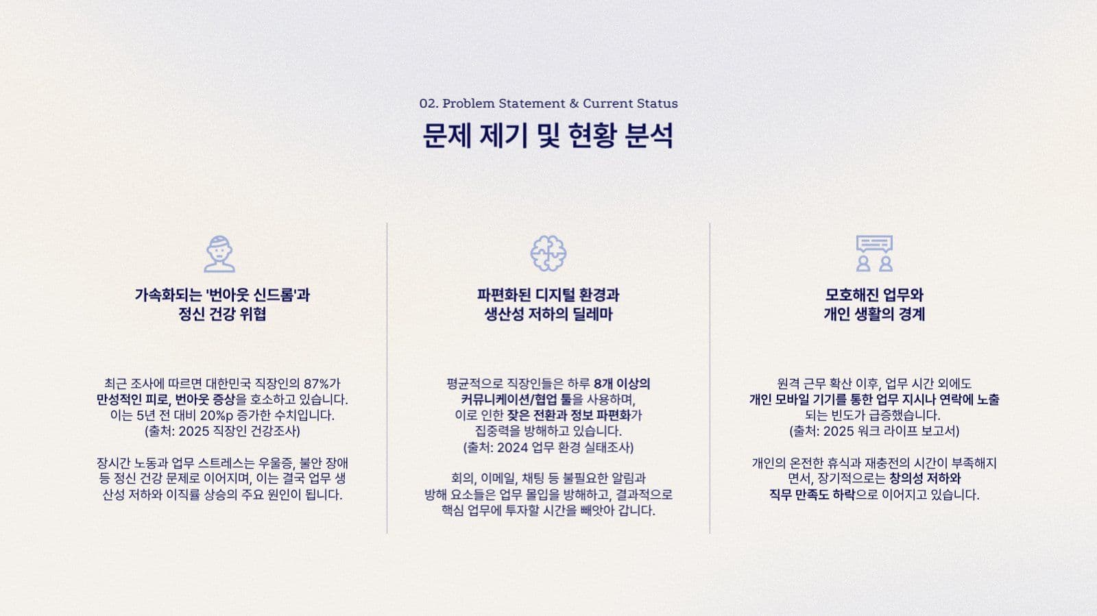 블루그라데이션 차분한 프리젠테이션