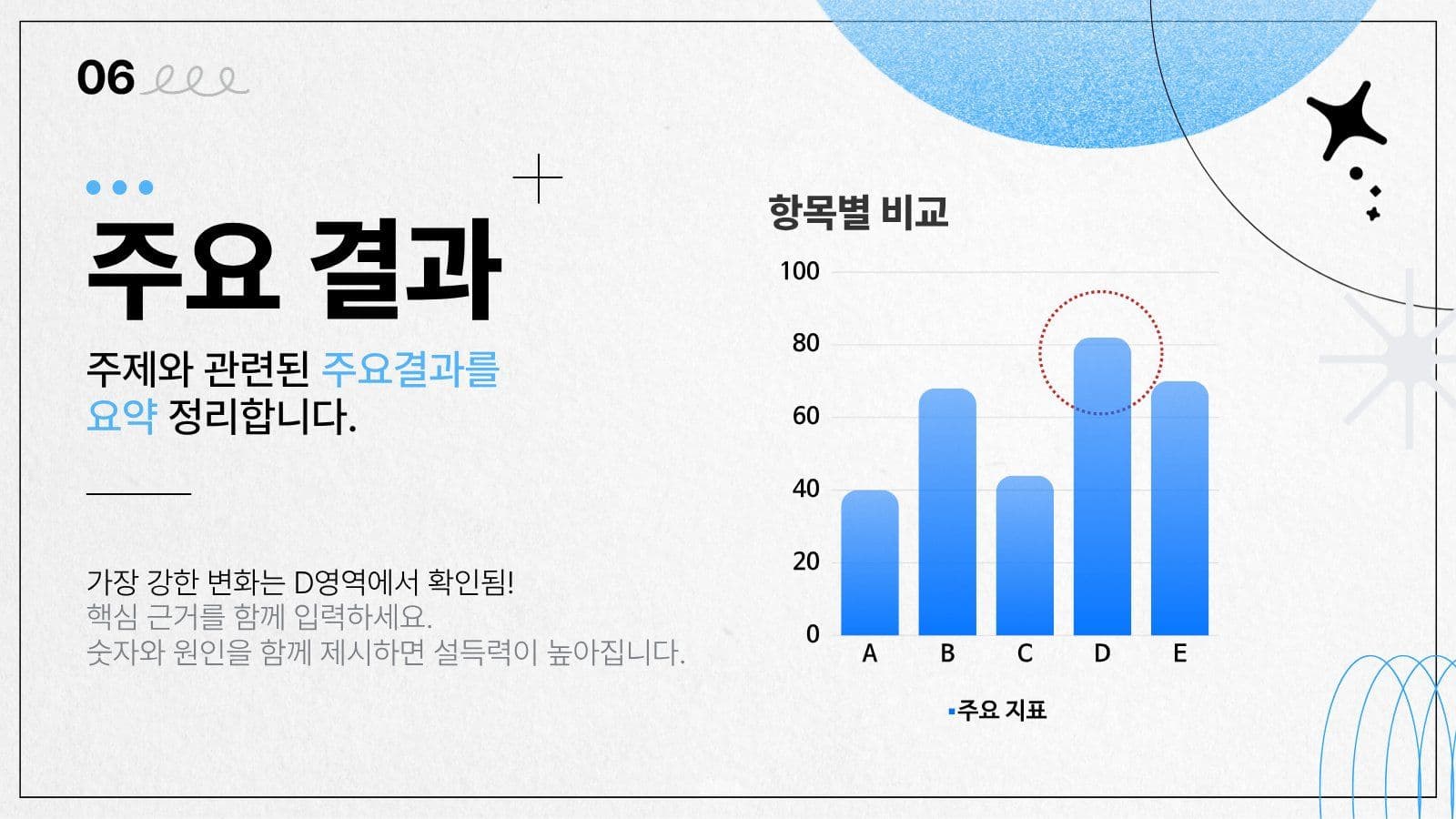 심플한 하늘색 발표 보고 프리젠테이션 프레젠테이션 템플릿