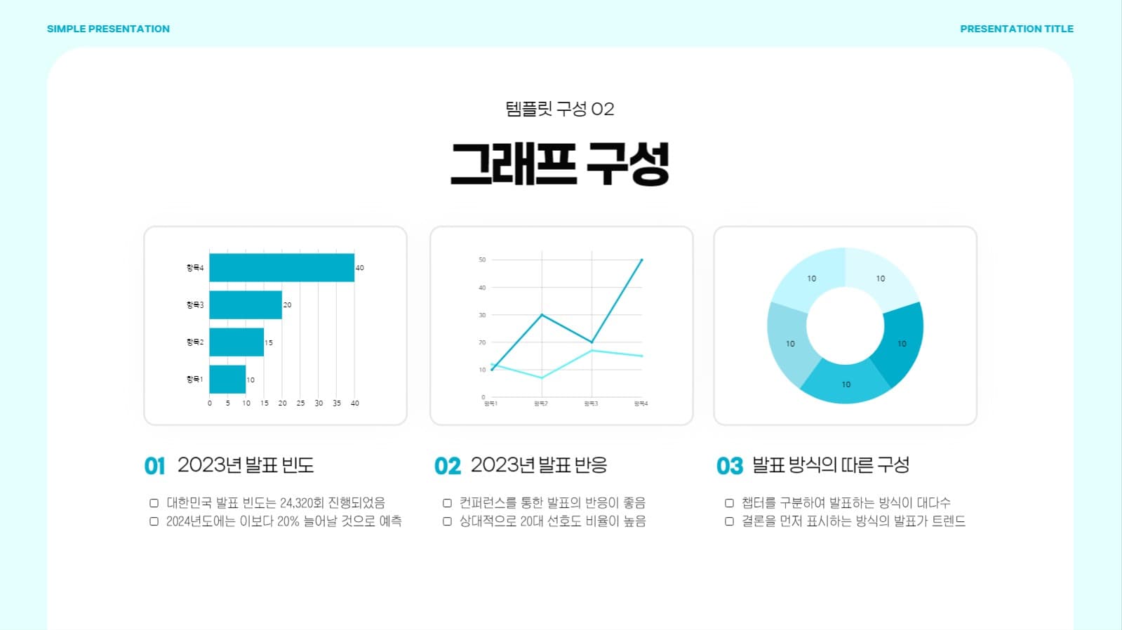 심플한 발표용 프리젠테이션 PPT