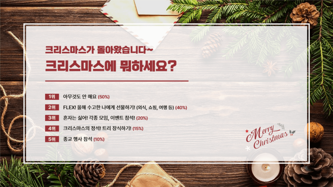 크리스마스 순위
