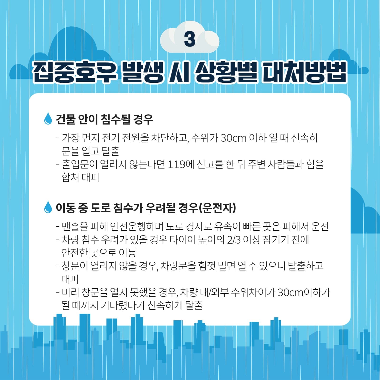 집중호우 대비요령