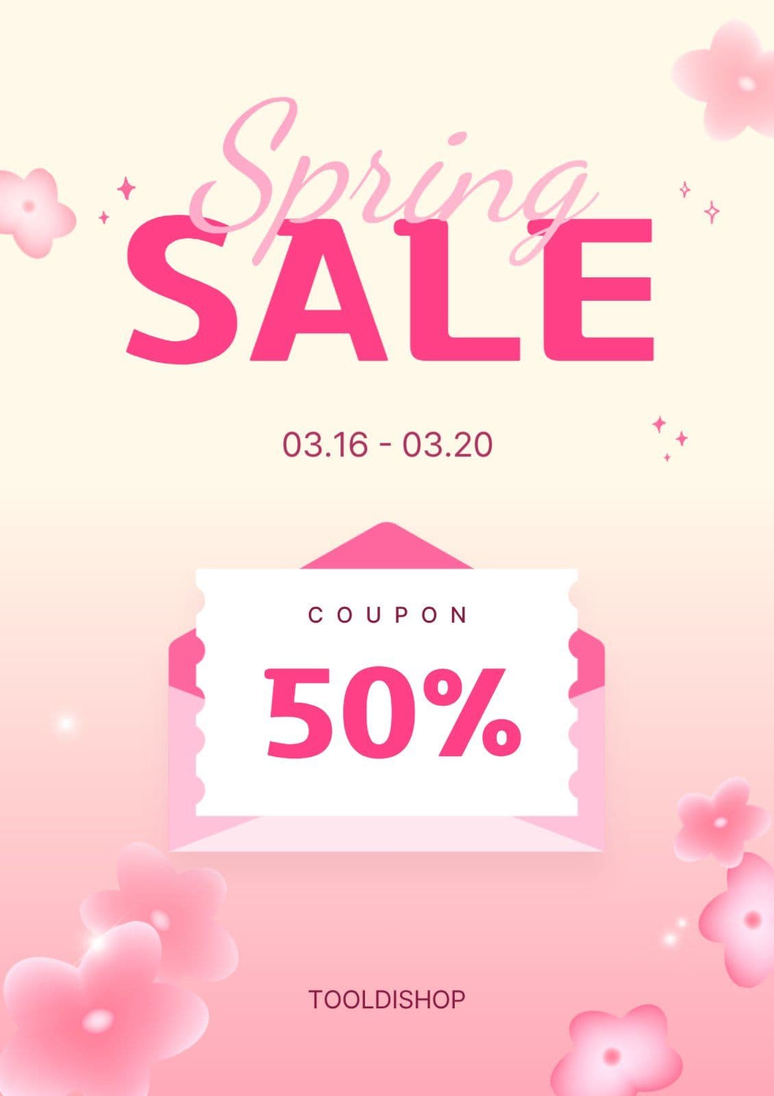 봄맞이 세일 프로모션 배너