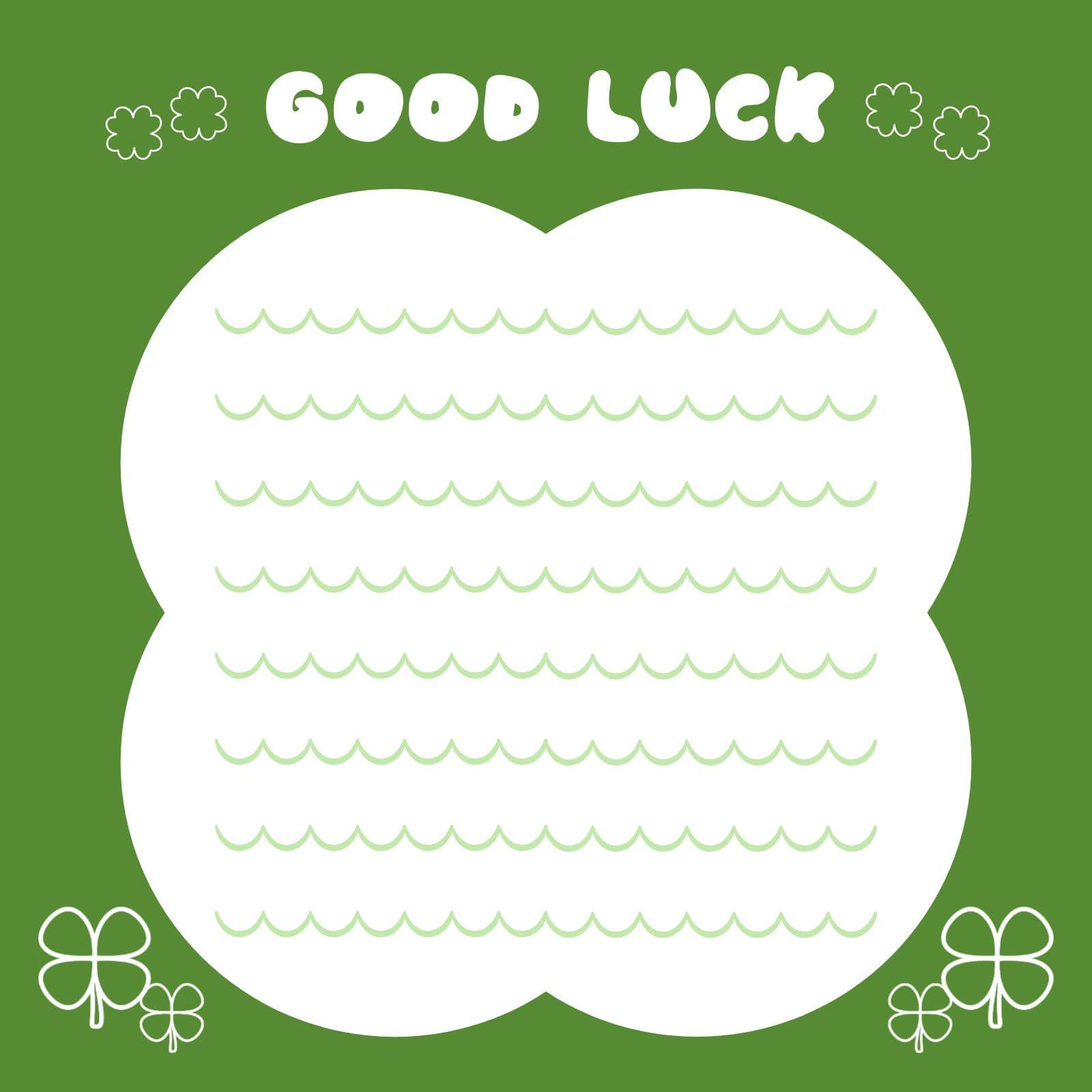 GOOD LUCK 메모