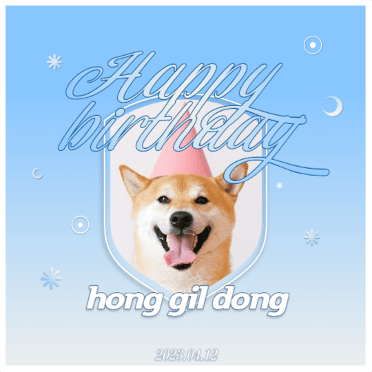 생일 축전 피드