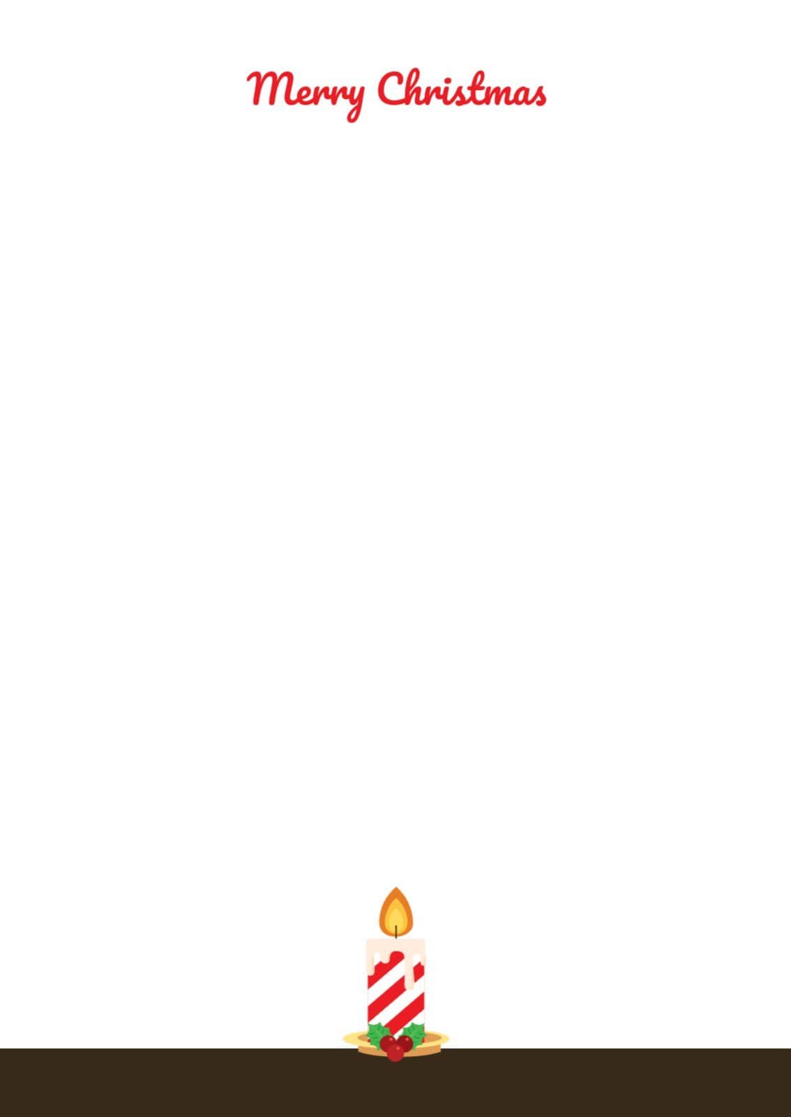 크리스마스 양초 엽서 카드