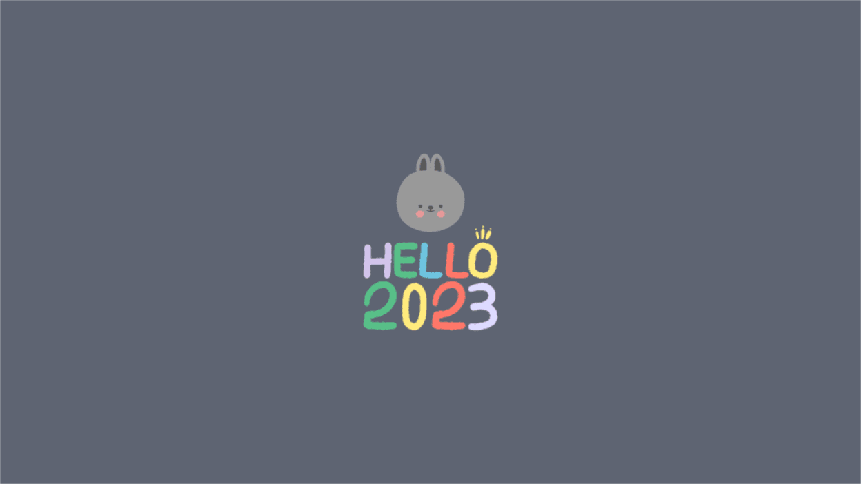 헬로우 22023 흑토끼 배경화면