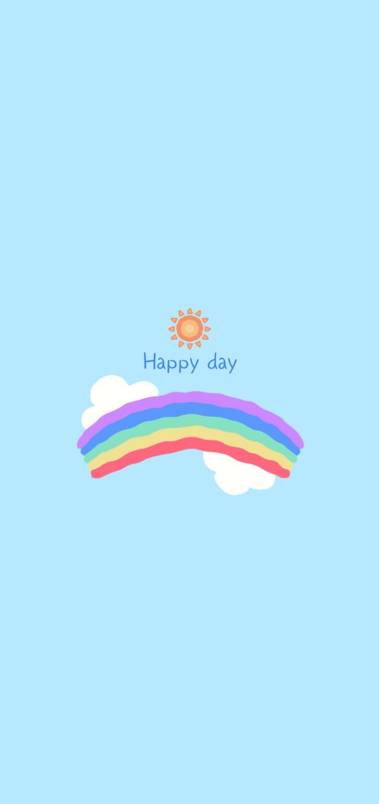 Happy day rainbow