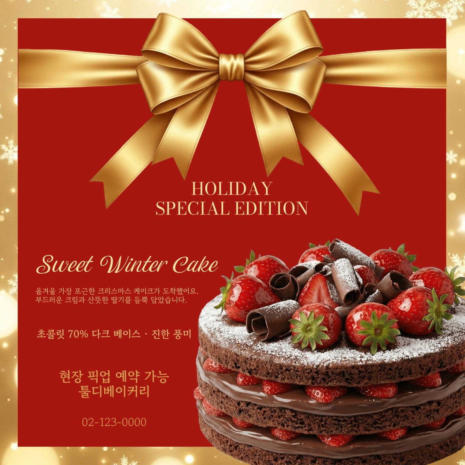 holiday edition cake
