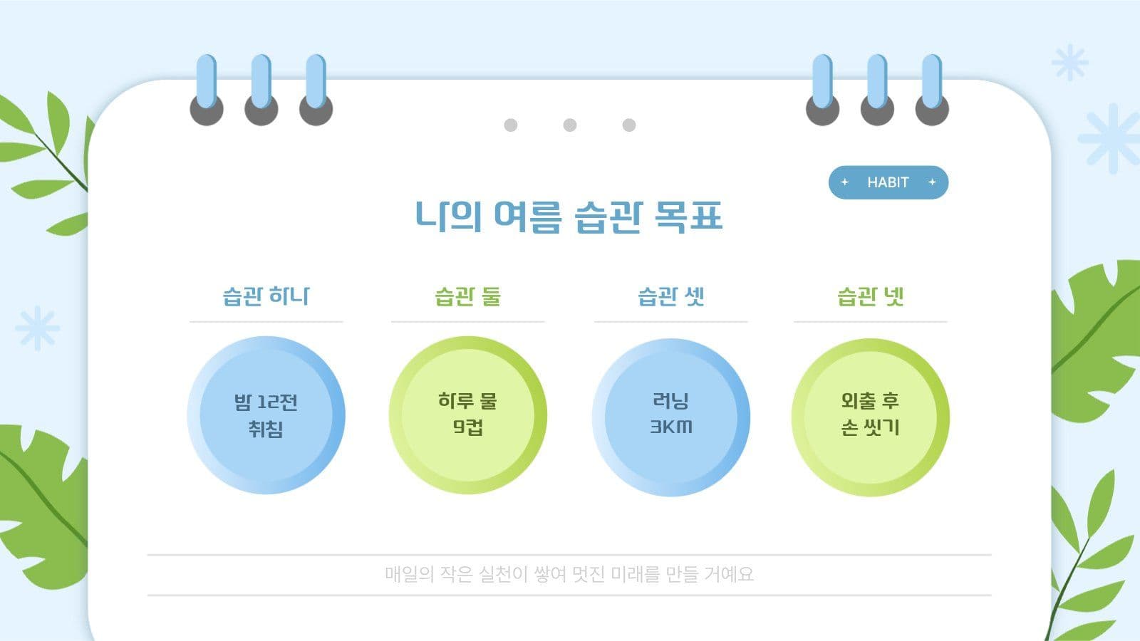 여름 맞이 피피티