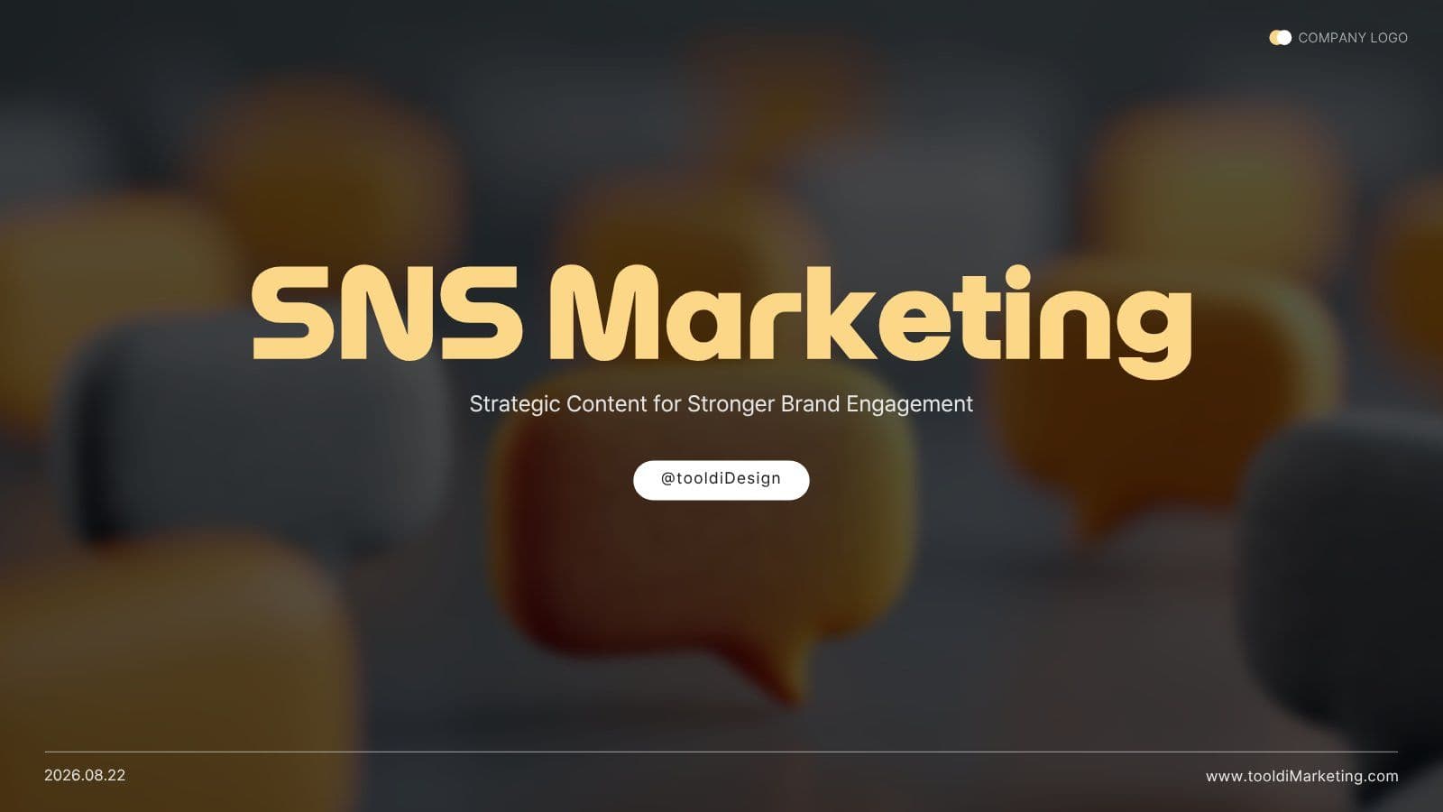 감각적인 SNS 마케팅 PPT 템플릿