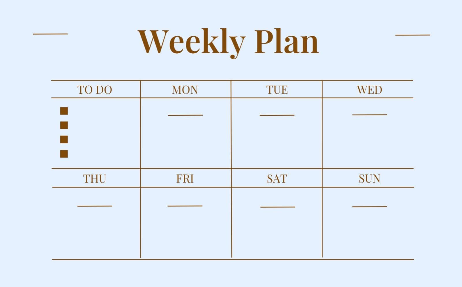 굿노트 Weekly Plan