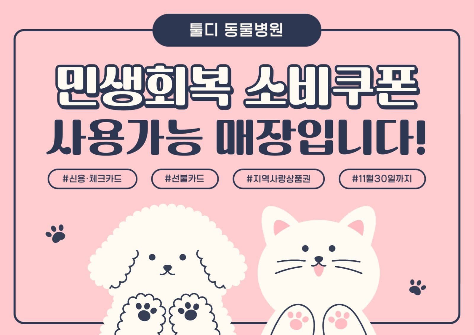 민생회복 소비쿠폰 사용가능 매장 안내