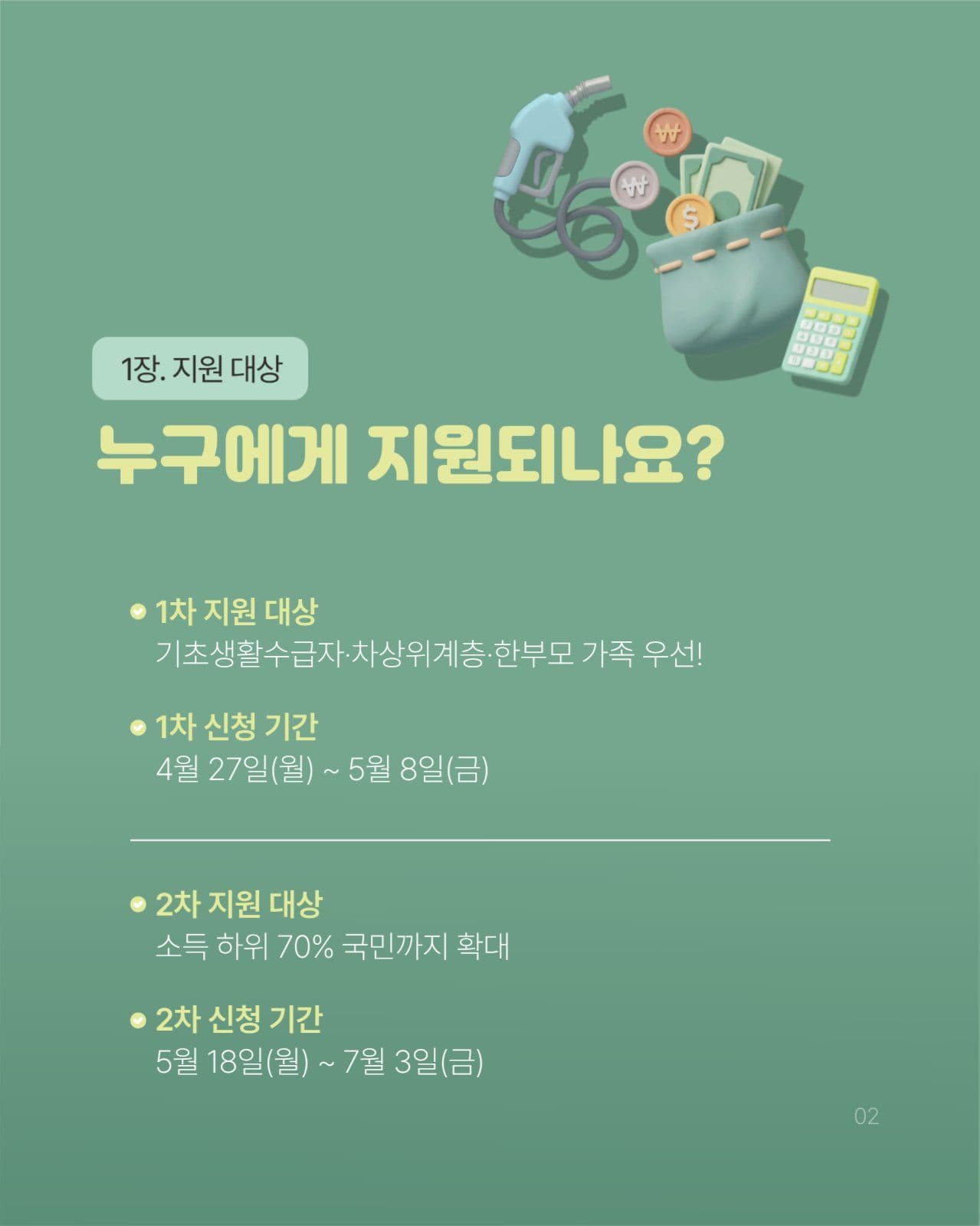 고유가 피해지원금 카드뉴스 세로