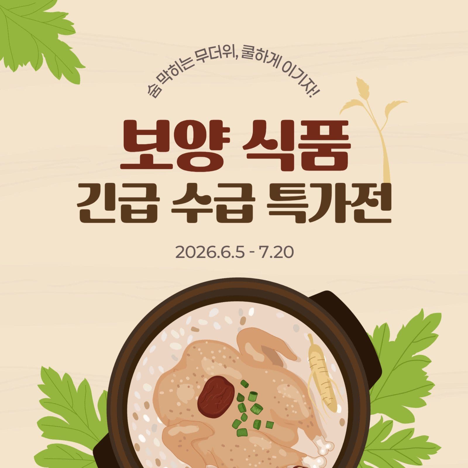 보양식품 긴급 수급 특가