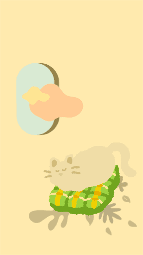봄날 아래 고양이 배경화면