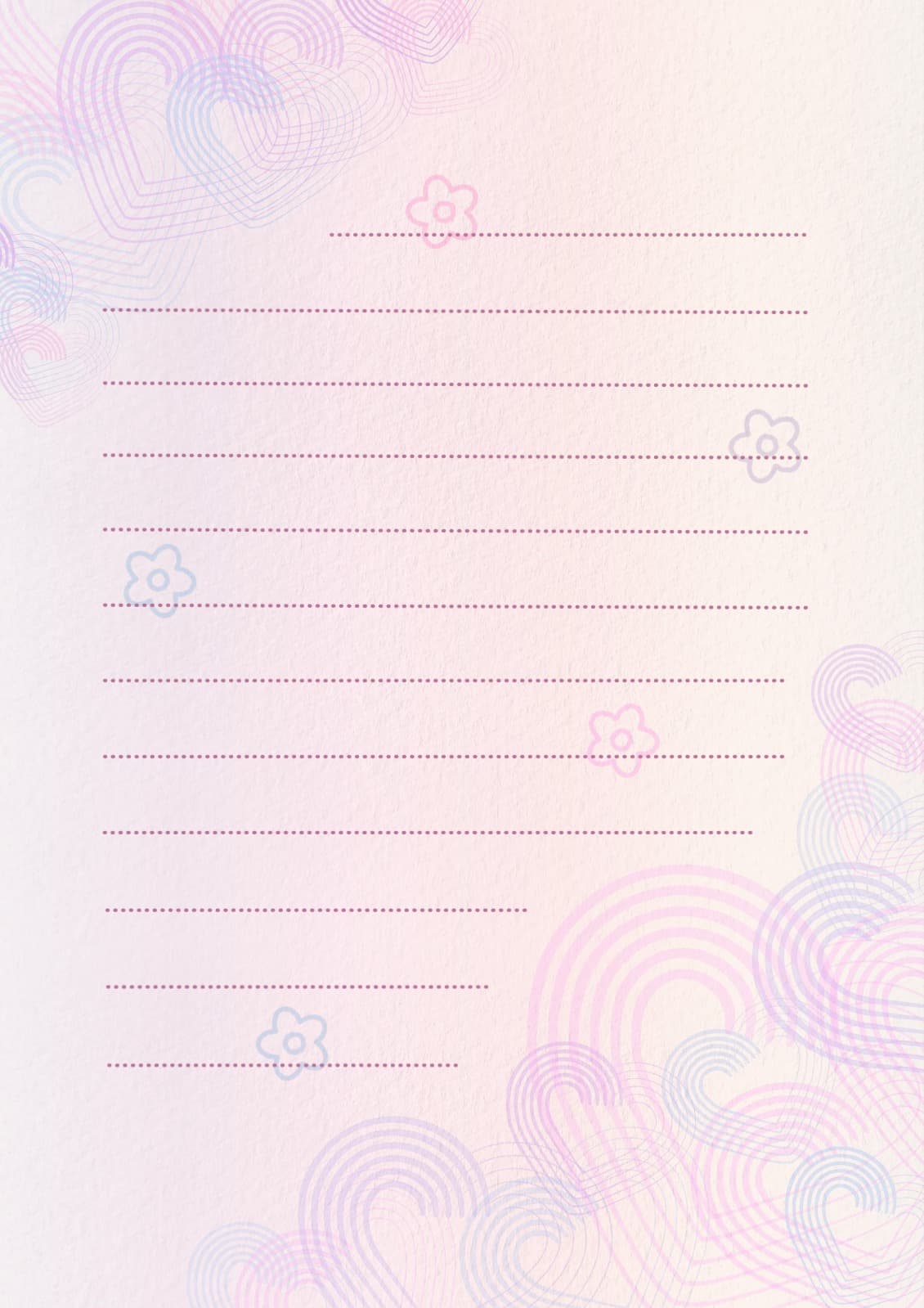 하트편지지